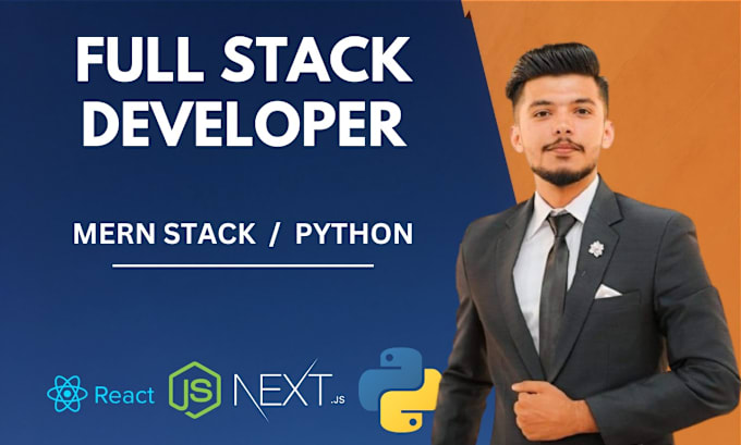 Bestseller - be your full stack developer in mern stack and python