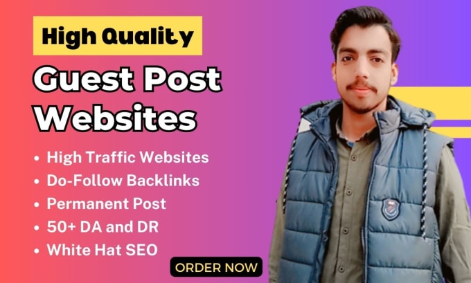 Gig Preview - Provide dofollow guest posts on high da and dr websites