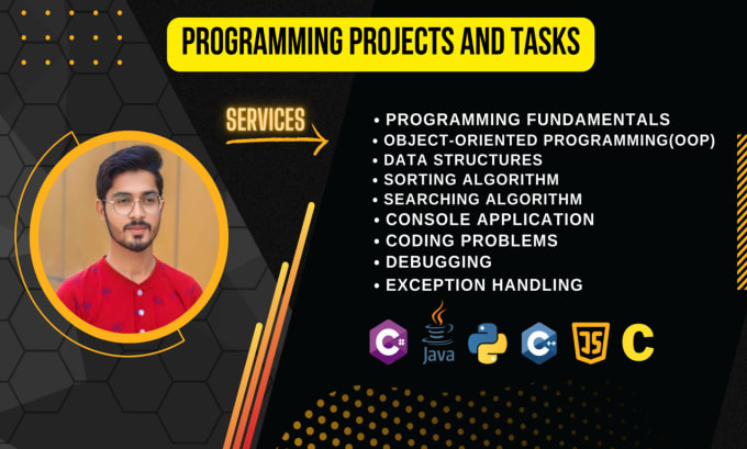 Gig Preview - Do programming tasks, assignments, and projects in c, cpp, java, python, csharp