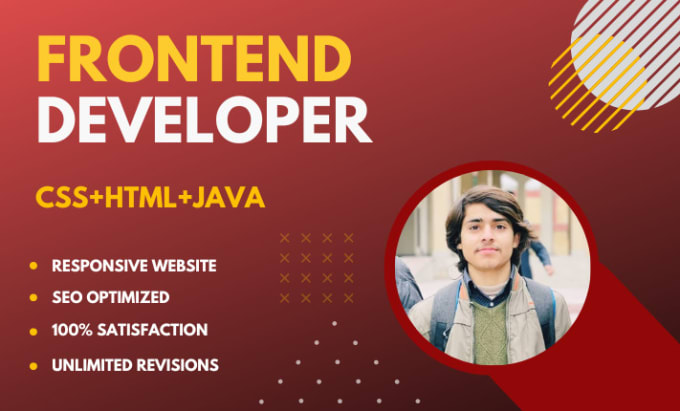 Gig Preview - Do frontend web development in html, css and java script