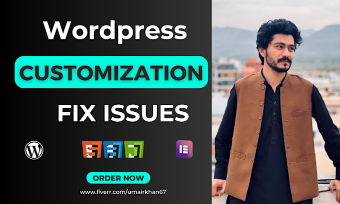 Gig Preview - Customize, update and edit wordpress website in 24 hours