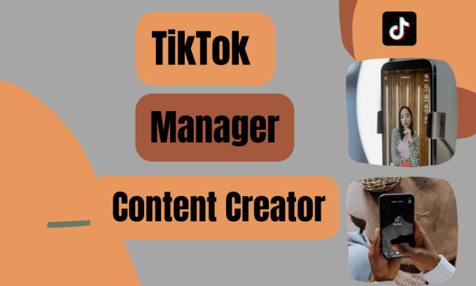 Gig Preview - Be your tiktok manager, tiktok content and post creator