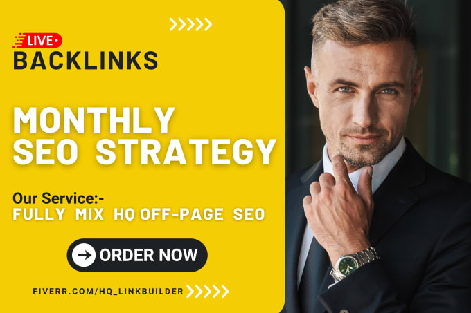 Gig Preview - Do monthly SEO with dofollow backlinks and linkbuilding