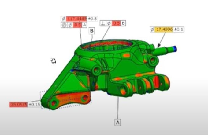 Gig Preview - Do 3d quality control inspection of scanned parts compared to design model