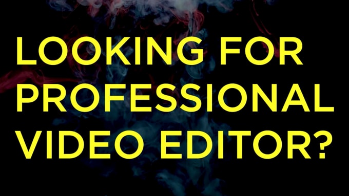 Gig Preview - Do professional video editing within 24 hours