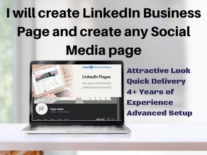 Gig Preview - Create linkedin business page and any social media page or channel