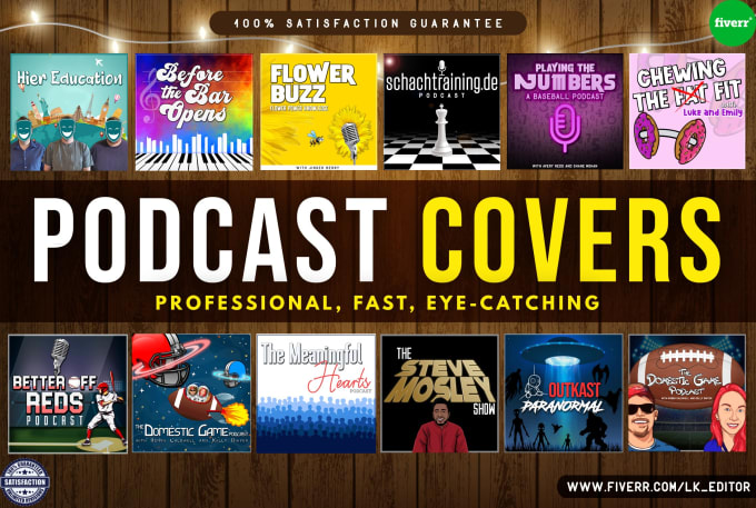 Gig Preview - Design stunning artwork for your podcast cover art