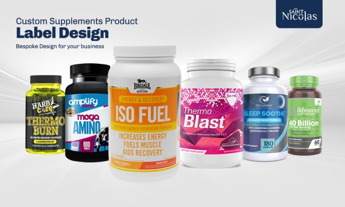 Gig Preview - Design a supplements packaging label for your product