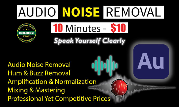 Gig Preview - Work as a professional audio noise removal