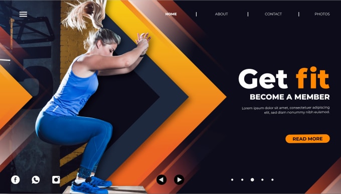 Gig Preview - Build your professional fitness website and workout website