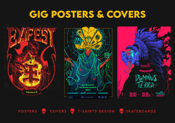 Gig Preview - Create the most amazing illustration for your poster design