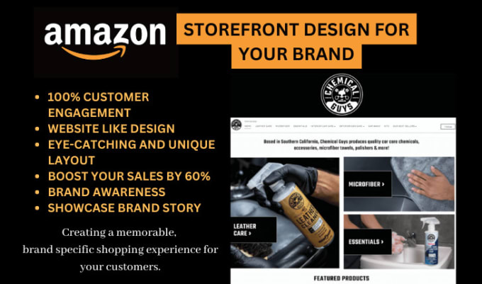 Gig Preview - Create professional amazon storefront design and amazon brand store