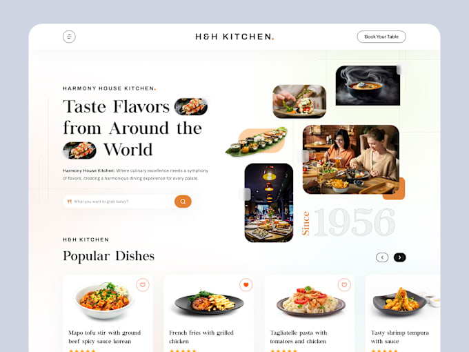 Gig Preview - Creat professional restaurant wordpress website with seamless ordering system