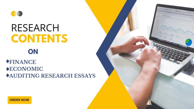 Gig Preview - Do finance, economic and auditing research essays