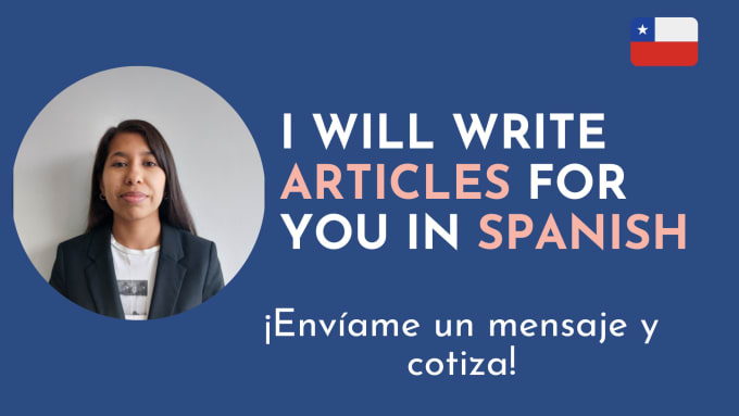 Gig Preview - Write articles for your website or blog in spanish