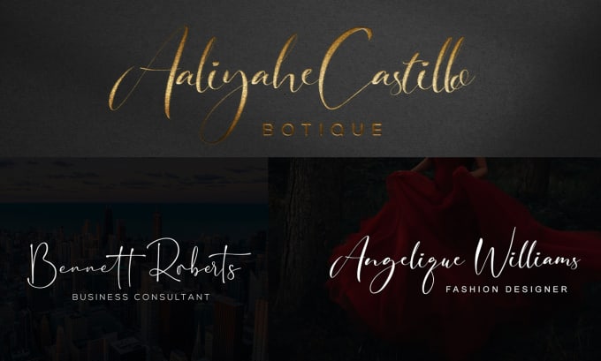 Gig Preview - Design luxury and handwritten signature logo