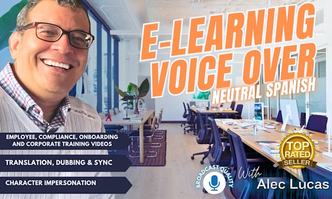 Gig Preview - Record voiceover for elearning corporate explainer training