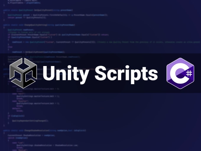 Gig Preview - Write custom c sharp scripts for your unity project