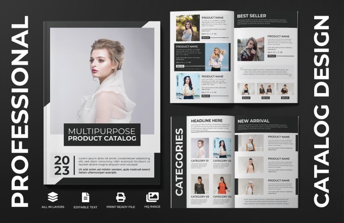 Gig Preview - Design a professional product catalog, lookbook, and magazin