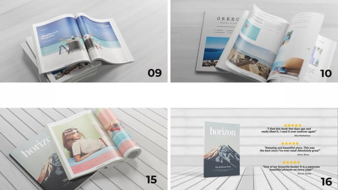 Gig Preview - Make a realistic magazine and book video