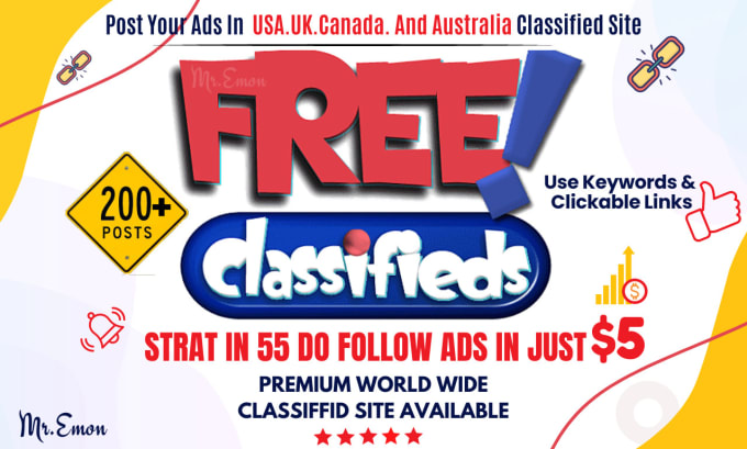 Gig Preview - Post classified ads on top rank classified ad posting sites