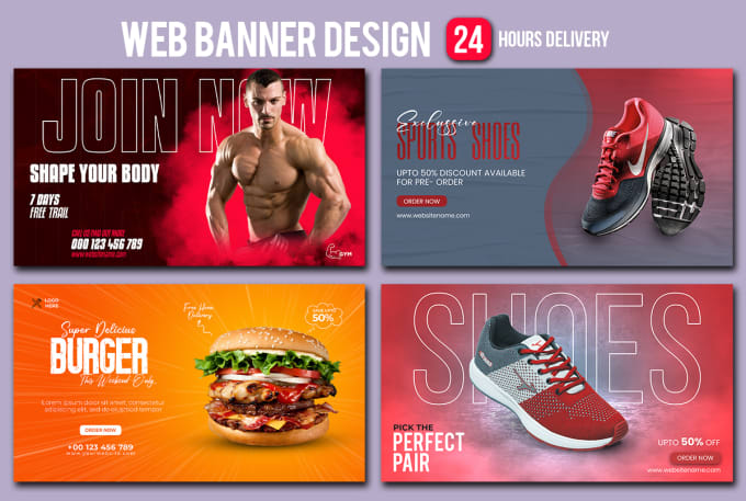 Bestseller - design web banner, banner ads, shopify banner, website header, and google banner