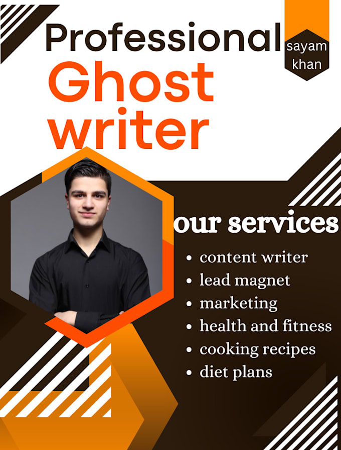 Gig Preview - Ghostwriter health and fitness  content writer cooking recipes nutrition