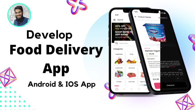 Gig Preview - Our agency will design and develop food and grocery delivery mobile apps