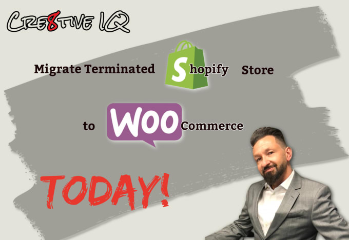 Gig Preview - Urgently migrate your terminated shopify store to woocommerce today