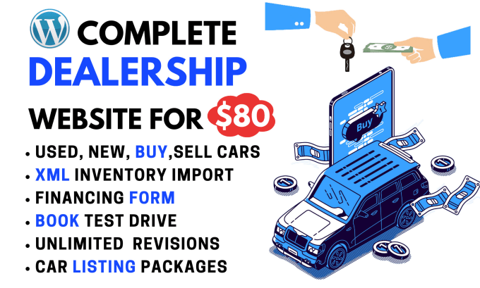 Gig Preview - Create a wordpress automotive car dealership website