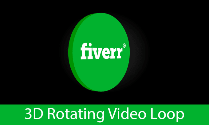 Gig Preview - Create a 3d rotating logo animation spin loop in 30 minutes