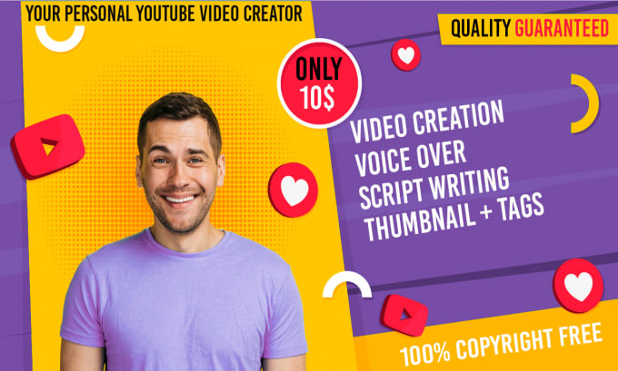 Gig Preview - Be youtube content maker and editor