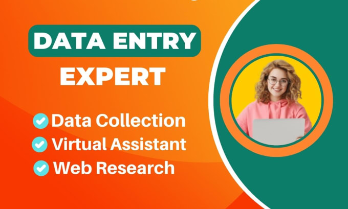 Gig Preview - Do data entry, and any type of web research data entry