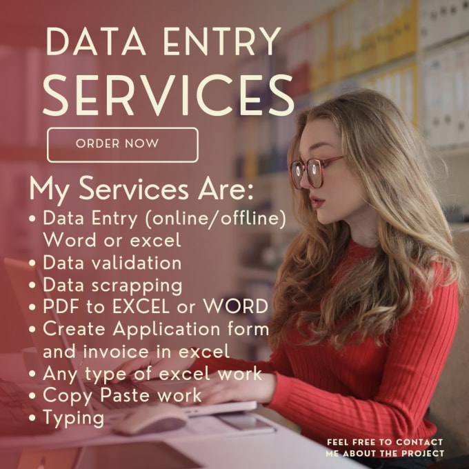 Bestseller - data entry typing create application form and invoice in excel