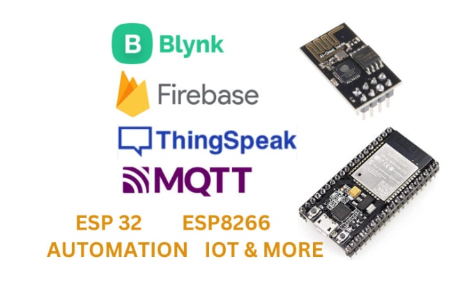 Gig Preview - Do iot projects , nodemcu, esp32, esp8266 programming