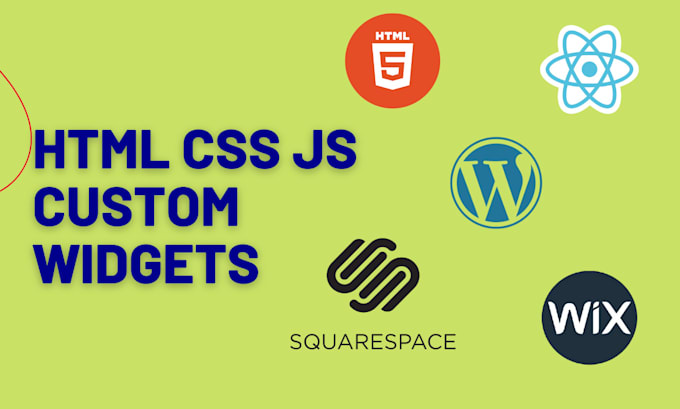 Gig Preview - Do javascript, HTML, wix, wordpress, react code and create custom widgets