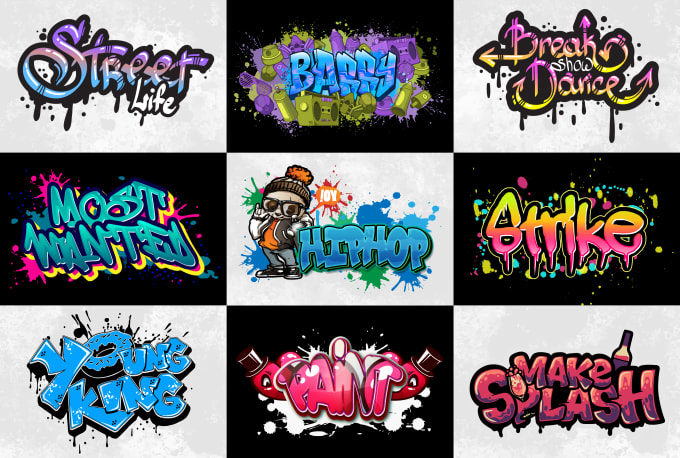 Gig Preview - Design a custom graffiti edgy logo for your brand