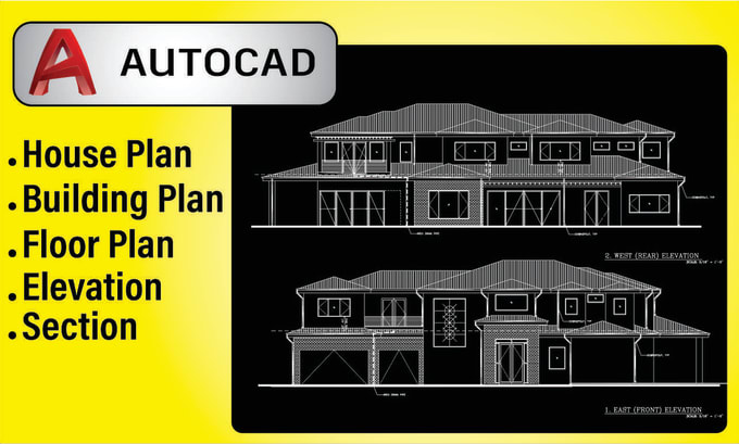 Gig Preview - Do architectural floor plans, house plans, and building plans in autocad