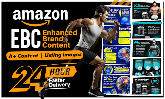 Gig Preview - Design amazon enhanced brand content, ebc a plus