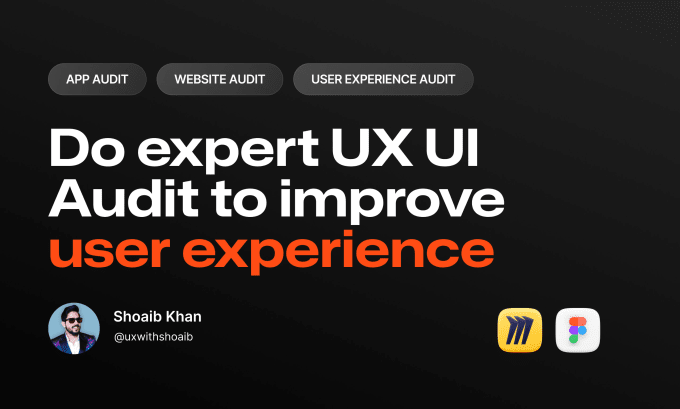 Gig Preview - Do expert uiux audit to improve ui and ux design