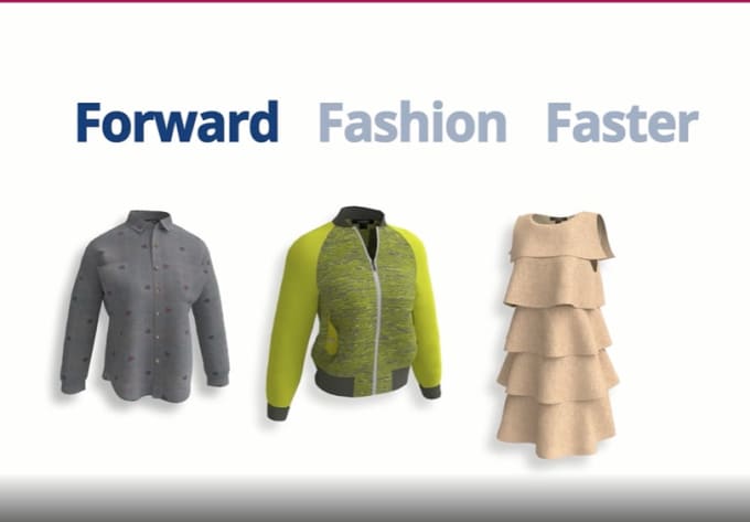 Gig Preview - Model 3d fashion, fashion animation men and women 3d garment and 3d clothing