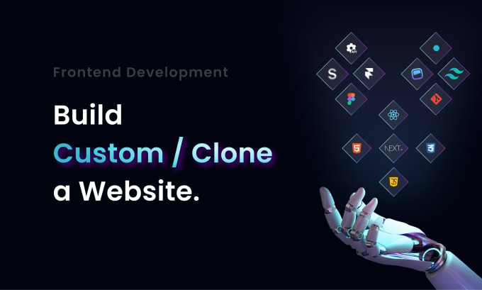 Gig Preview - Clone or develop custom responsive website using nextjs