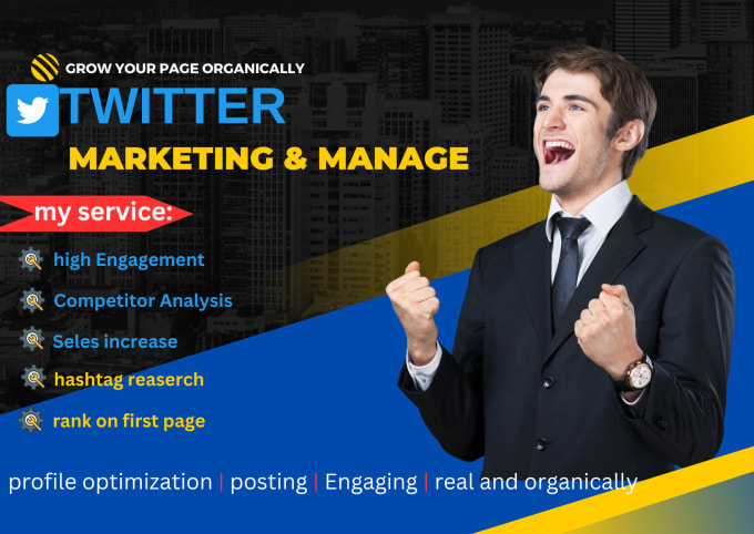 Gig Preview - Do super fast organic twitter growth, promotion, and marketing