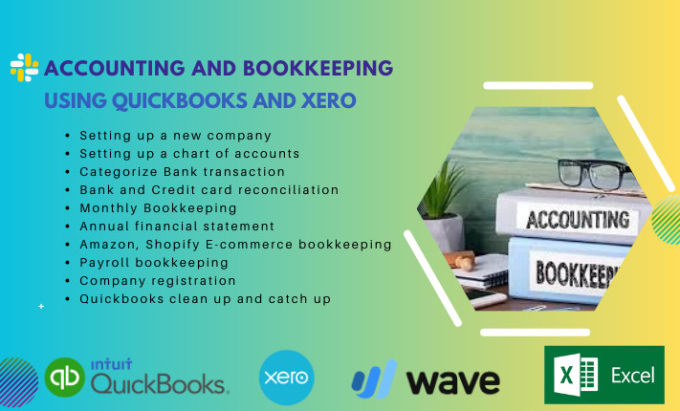 Gig Preview - Do accounting and bookkeeping using quickbooks online and xero