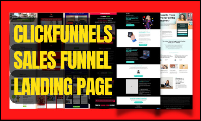 Gig Preview - Create a high converting sales funnel, landing page in clickfunnels gohighlevel