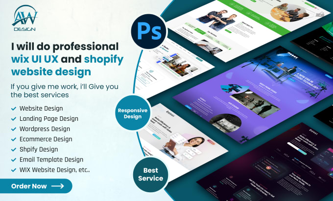 Gig Preview - Design modern and reponsive wordpress website design