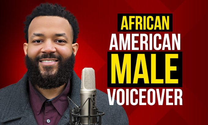 Gig Preview - Be your african american male voice over artist in english