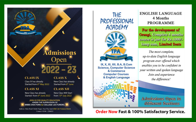 Gig Preview - Design a professional flayer, bifold, trifold, brochure, poster, media kit