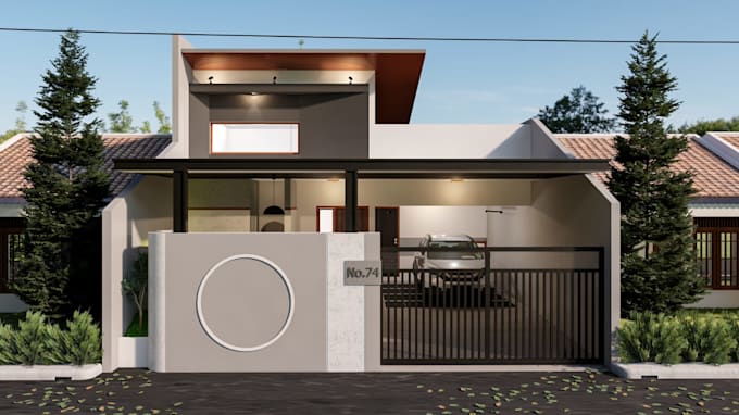 Gig Preview - Stunning exterior house design with breathtaking realistic rendering