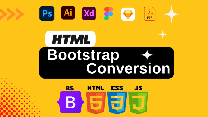 Gig Preview - Convert figma to HTML, xd to HTML, PSD to HTML CSS  bootstrap 5